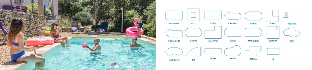 Choisissez le modèles de piscines Aquilus qui convient à vos envies et personnalisez-le à l’infini !