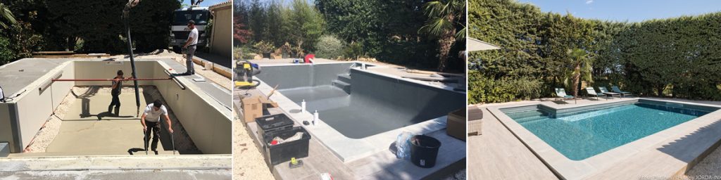 rénovation totale piscine étapes du chantier (suite)